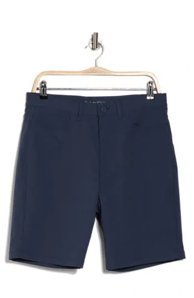 Calvin Klein Tech Classic Shorts In Blue