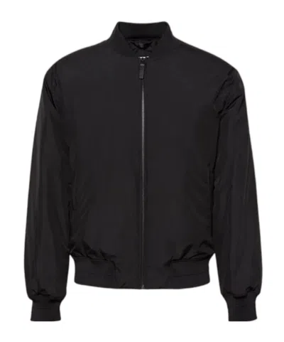 Calvin Klein Tech Fabric Bomber Jacket In Black
