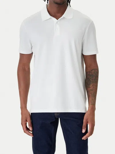 Calvin Klein Logo Polo Shirt In White