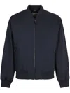 Calvin Klein Bomber Jacket In Technical Fabric In Blue