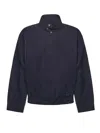 Calvin Klein Technical Fabric Jacket In Blue