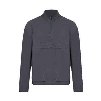 Calvin Klein Technical Logo Half Zip Sweatshirt In Grey