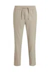 Calvin Klein Technical Twill Stretch Jogger Pants In Beige