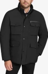 Calvin Klein Technical Water Resistant Field Jacket In Black
