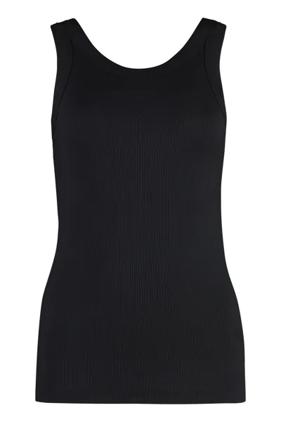 Calvin Klein Techno Fabric Tank-top In Black
