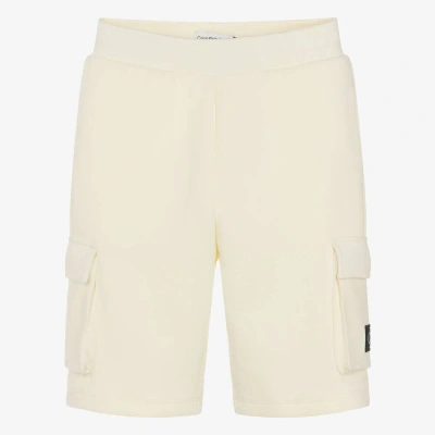 Calvin Klein Teen Boys Ivory Cotton Shorts