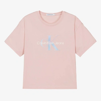 Calvin Klein Teen Girls Pink Cotton T-shirt