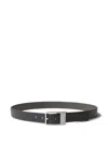 Calvin Klein Reversible Leather Belt In Black