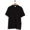 Calvin Klein Textured Knit Polo In Black