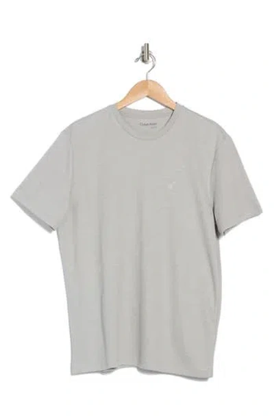 Calvin Klein Textured Rib T-shirt In Drizzle