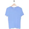 Calvin Klein Textured Short Sleeve Sweater In Spring Blue