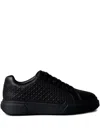Calvin Klein Textured Sneakers In Black
