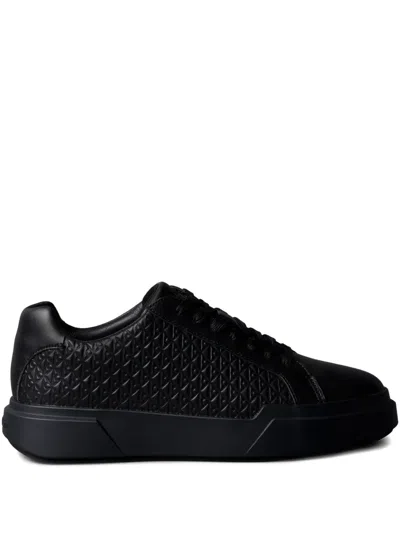 Calvin Klein Textured Sneakers In Black