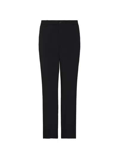 Calvin Klein Textured-finish Trousers In Black
