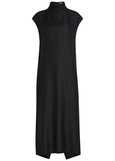 Calvin Klein Thea Woven Maxi Dress In Black