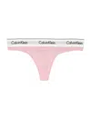 Calvin Klein Thong  Icon Cotton Logo In Pink