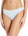 Calvin Klein Women's Lace-trim Thong Underwear Qd3705 In Blue