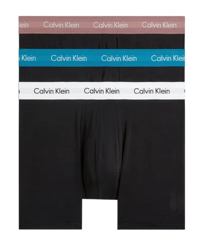 Calvin Klein Three Pairs Of Boxer Panties In Black