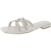 Calvin Klein Tianela Womens Faux Leather Flat Slide Sandals In Multi