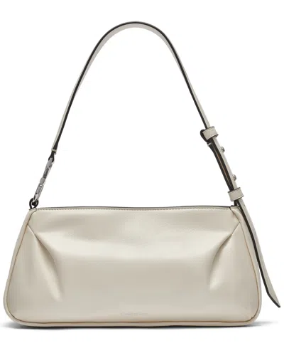 Calvin Klein Tina Small Shoulder Bag In Cherub White