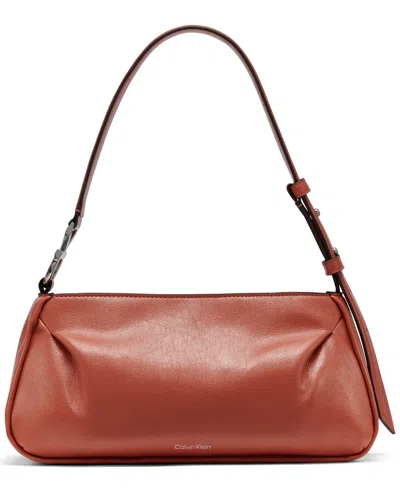 Calvin Klein Tina Small Shoulder Bag In Chili Spice