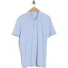 Calvin Klein Wide Jacquard Polo In Blue