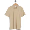 Calvin Klein Tipped Knit Polo In Neutral