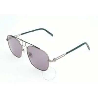 Calvin Klein Titanium Grey Pilot Men's Sunglasses Cknyc1810s 008 52 In Gray