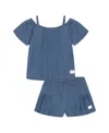 Calvin Klein Kids' Chambray Top & Shorts Set