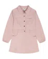 Calvin Klein Toddler Girls 2t-4t Belted Shirt Dress In Neutral