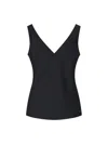 Calvin Klein Satin V-neck Sleeveless Top In Multi