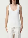 Calvin Klein Logo Tank Top In White