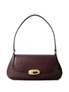 Calvin Klein Top Flap Shoulder Bag In Brown