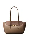 Calvin Klein Top-handle Shoulder Bag In Brown