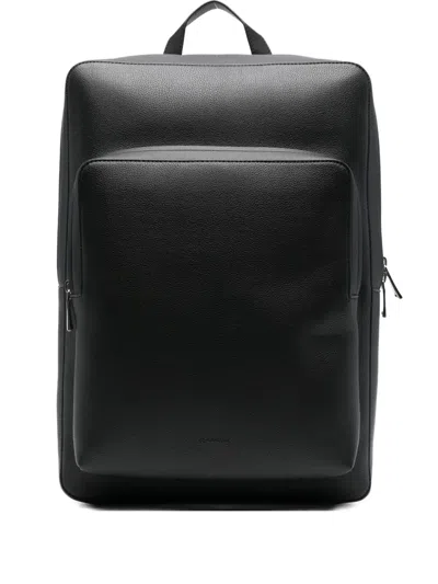 Calvin Klein Top-handle Zip-fastening Backpack In Black