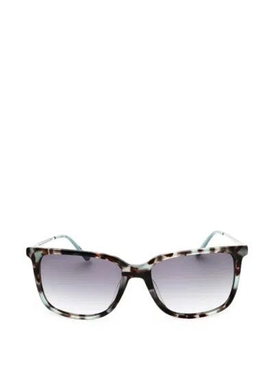 Calvin Klein Tortoiseshell-effect Rectangle-frame Sunglasses In Multi