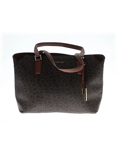 Pre-owned Calvin Klein Tote Bag In Brown