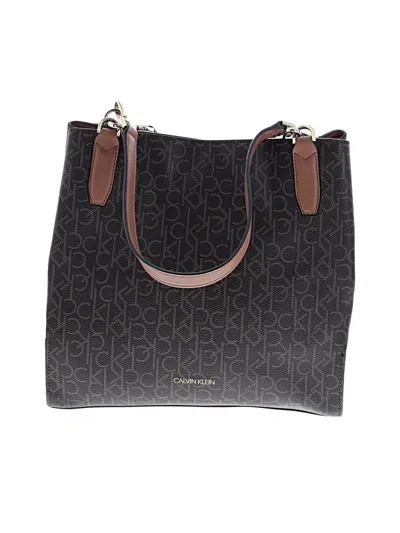 Pre-owned Calvin Klein Tote Bag In Brown