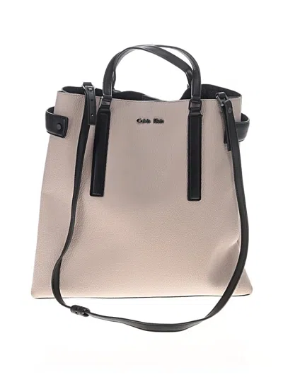 Pre-owned Calvin Klein Tote Bag In Gray