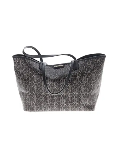 Pre-owned Calvin Klein Tote Bag In Gray