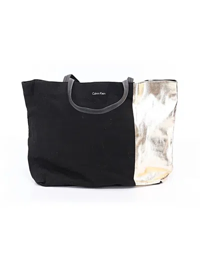 Pre-owned Calvin Klein Tote Bag In Silver