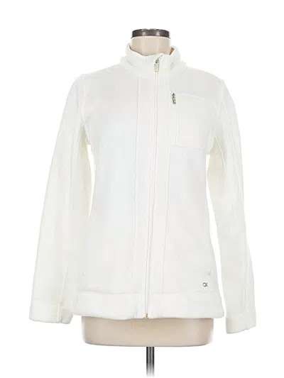Pre-owned Calvin Klein Track Jacket In White