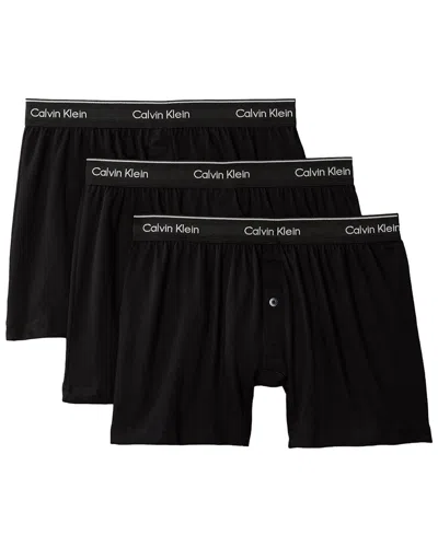 Calvin Klein Traditional Boxer 3-pack In Purple