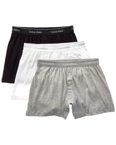 Calvin Klein Traditional Boxer 3-pack In Multi
