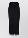Calvin Klein Transparent Panel Layer Ankle Skirt
