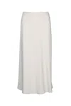 Calvin Klein High Waist Midi Length Plain Skirt In Neutral