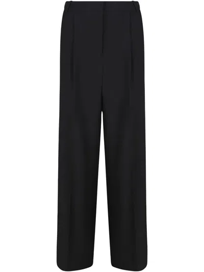 Calvin Klein Travel Twill Wide Leg Pant Clothing In Black