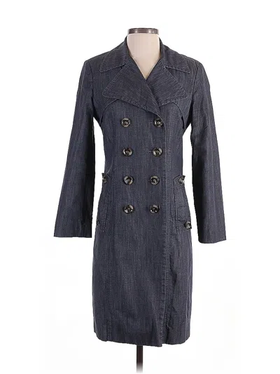 Pre-owned Calvin Klein Trenchcoat In Blue