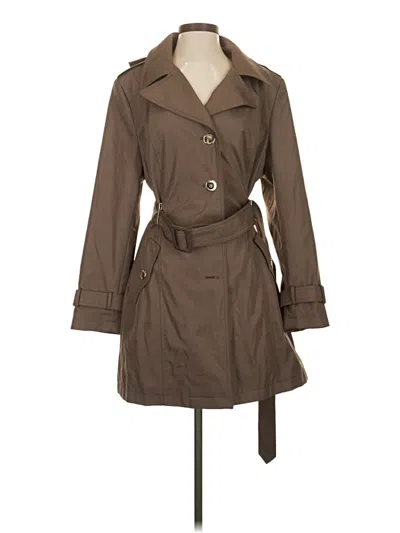 Pre-owned Calvin Klein Trenchcoat In Brown
