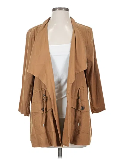 Pre-owned Calvin Klein Trenchcoat In Brown